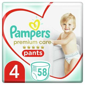 Pampers Premium Care Pants Plienkové nohavičky vel. 4, 9-15 kg, 58 ks vyobraziť