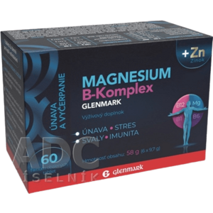 Magnesium B-Komplex glenmark + zinok 60 tabliet vyobraziť