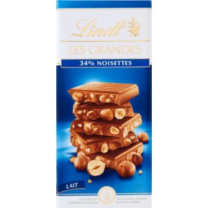 Lindt Les Grandes mliečna čokoláda s celými praženými a karamelizovanými lieskovými orieškami 150 g vyobraziť