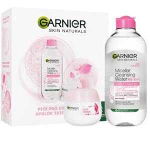 Garnier Skin Naturals Rose Vianočný balíček 2023 - krém + micelárna voda vyobraziť