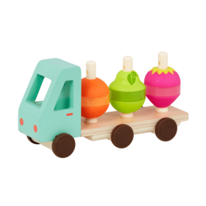 B-Toys Nákladiak drevený Stack & Roll Fruit Truck vyobraziť