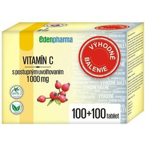 EdenPharma Vitamín C 1000mg 100tbl + 100tbl vyobraziť