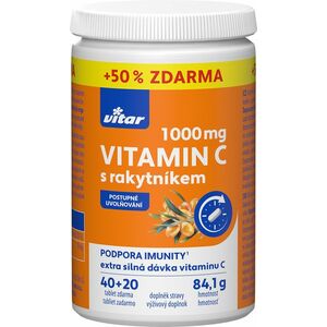 Vitar Vitamin C 1000 mg s rakytníkom 60 tabliet vyobraziť