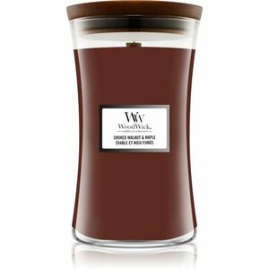 Woodwick Smoked Walnut & Maple vonná sviečka s dreveným knotom 610 g vyobraziť