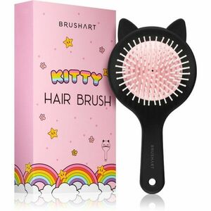 BrushArt KIDS Cat kefa na vlasy pre deti Kitty vyobraziť