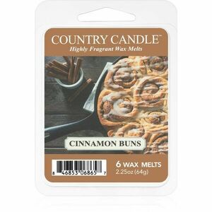 Country Candle Cinnamon Buns vosk do aromalampy 64 g vyobraziť