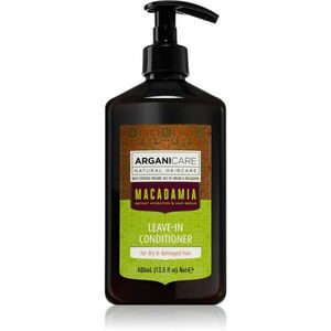 Arganicare Macadamia Leave-In Conditioner bezoplachový kondicionér pre suché a poškodené vlasy 400 ml vyobraziť