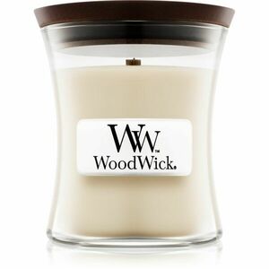 Woodwick Linen vonná sviečka s dreveným knotom 85 g vyobraziť