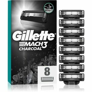 Gillette Mach3 Charcoal náhradné žiletky 8 ks vyobraziť