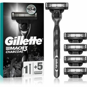 Gillette Mach3 Charcoal holiaci strojček + náhradné hlavice 5 ks vyobraziť