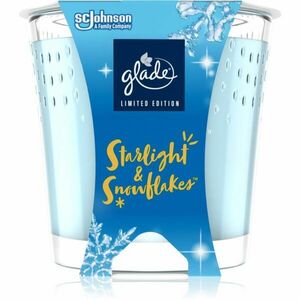 GLADE Starlight & Snowflakes vonná sviečka s vôňou Snow, Frosty Air, Ecalyptus 129 g vyobraziť