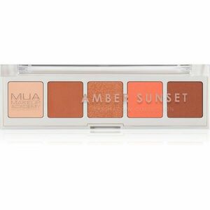 MUA Makeup Academy Professional 5 Shade Palette paletka očných tieňov odtieň Amber Sunset 3, 8 g vyobraziť