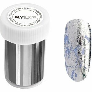 MYLAQ Transfer Foil zdobiace fólie na nechty odtieň Silver 4x100 cm vyobraziť