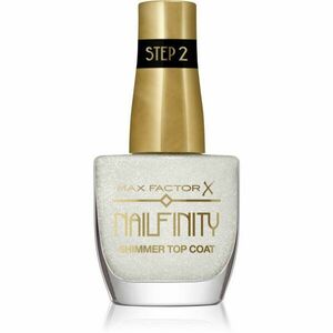 Max Factor Nailfinity Shimmer Top Coat gélový vrchný lak na nechty pre trblietavý lesk odtieň 102 Starry Veil 12 ml vyobraziť