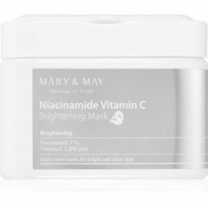 MARY & MAY Niacinamide Vitamin C Brightening Mask sada plátenných masiek pre rozjasnenie pleti 30 ks vyobraziť