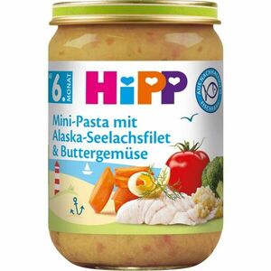 Hipp Mini cestoviny s aljašskou treskou v maslovej zelenine detský príkrm 190 g vyobraziť
