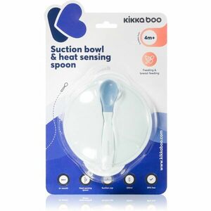 Kikkaboo Suction Bowl & Heat Sensing Spoon jedálenská súprava 4 m+ Blue 2 ks vyobraziť