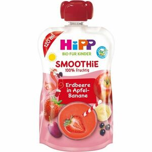Hipp BIO Smoothie jablko - banán - červené ovocie ovocný príkrm 120 ml vyobraziť