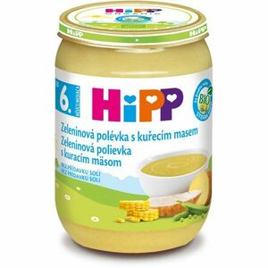 HiPP BIO Zeleninová polievka s kuracím mäsom 190 g vyobraziť