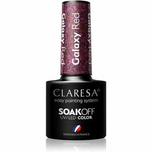 Claresa SoakOff UV/LED Color Galaxy gélový lak na nechty odtieň Red 5 g vyobraziť