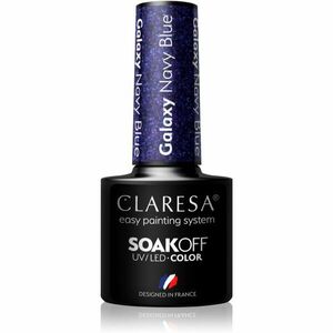 Claresa SoakOff UV/LED Color Galaxy gélový lak na nechty odtieň Navy Blue 5 g vyobraziť