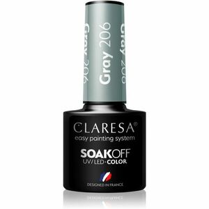 Claresa SoakOff UV/LED Color Savanna Vibes gélový lak na nechty odtieň Gray 206 5 g vyobraziť