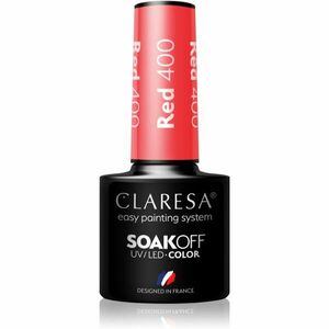 Claresa SoakOff UV/LED Color Rainbow Explosion gélový lak na nechty odtieň Red 400 5 g vyobraziť
