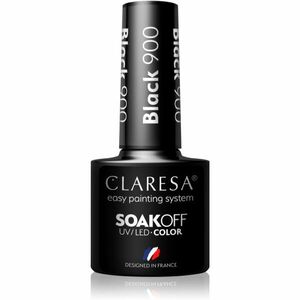 Claresa SoakOff UV/LED Color Black gélový lak na nechty odtieň 900 5 g vyobraziť