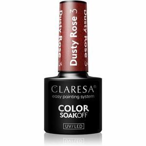 Claresa SoakOff UV/LED Color Dusty Rose gélový lak na nechty odtieň 3 5 g vyobraziť