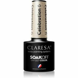 Claresa SoakOff UV/LED Color Celebration gélový lak na nechty odtieň 6 5 g vyobraziť
