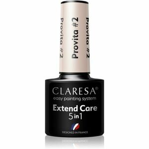 Claresa Extend Care 5 in 1 Provita podkladový lak pre gélové nechty s regeneračným účinkom odtieň #2 5 g vyobraziť