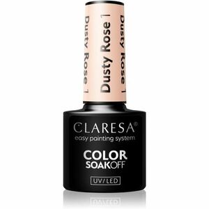 Claresa SoakOff UV/LED Color Dusty Rose gélový lak na nechty odtieň 1 5 g vyobraziť