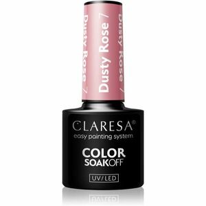 Claresa SoakOff UV/LED Color Dusty Rose gélový lak na nechty odtieň 7 5 g vyobraziť