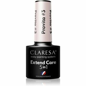 Claresa Extend Care 5 in 1 Provita podkladový lak pre gélové nechty s regeneračným účinkom odtieň #3 5 g vyobraziť