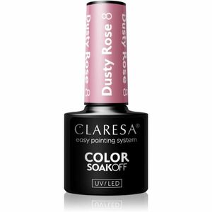 Claresa SoakOff UV/LED Color Dusty Rose gélový lak na nechty odtieň 8 5 g vyobraziť