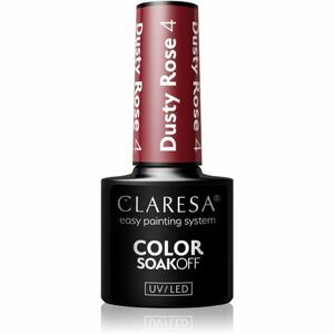 Claresa SoakOff UV/LED Color Dusty Rose gélový lak na nechty odtieň 4 5 g vyobraziť