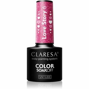 Claresa SoakOff UV/LED Color Love Story gélový lak na nechty odtieň 6 5 g vyobraziť