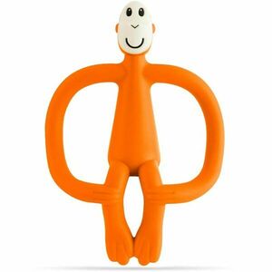 Matchstick Monkey Teething Toy and Gel Applicator hryzadielko s kefkou 2 v 1 Orange 1 ks vyobraziť
