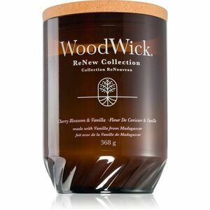 Woodwick Cherry Blossom & Vanilla vonná sviečka s dreveným knotom 368 g vyobraziť