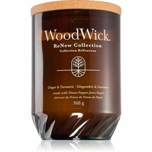 Woodwick Ginger & Turmeric vonná sviečka s dreveným knotom 368 g vyobraziť