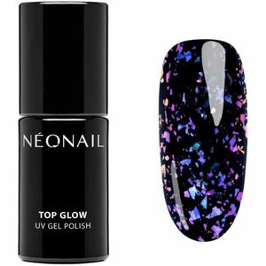 NEONAIL Top Glow gélový vrchný lak na nechty odtieň Violet Aurora Flakes 7, 2 ml vyobraziť