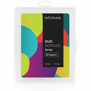 NEONAIL Duo Acrylgel Forms šablóny na nechty typ 02 Square 120 ks vyobraziť