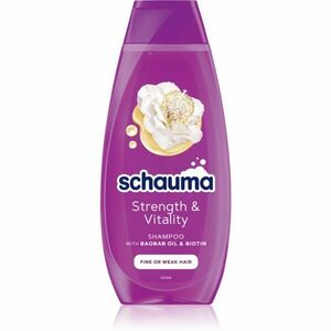 Schwarzkopf Schauma Strength & Vitality posilňujúci šampón pre jemné vlasy bez objemu 400 ml vyobraziť