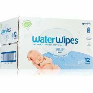 Water Wipes Baby Wipes 12 Pack detské jemné vlhčené obrúsky 12x60 ks vyobraziť