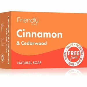 Friendly Soap Natural Soap Cinnamon & Cedarwood prírodné mydlo 95 g vyobraziť