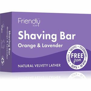 Friendly Soap Shaving Bar Orange & Lavender prírodné mydlo na holenie 95 g vyobraziť