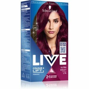 Schwarzkopf LIVE Colour + Lift permanentná farba na vlasy odtieň L76 Ultra Violet 1 ks vyobraziť