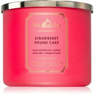 Bath & Body Works Strawberry Pound Cake vonná sviečka 411 g vyobraziť