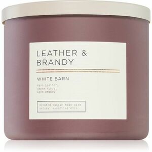 Bath & Body Works Leather & Brandy vonná sviečka 411 g vyobraziť