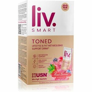 USN LivSmart Toned prášok na prípravu nápoja na podporu športového výkonu príchuť Mixed Berries 20x5 g vyobraziť